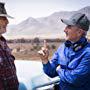 Actor John Jarratt and Director Greg McLean on the set of Wolf Creek 2