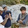 Jassa Ahluwalia on location for THE WHALE with director Alrick Riley (left) and Sundance award winning cinematographer David Raedeker (centre)