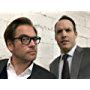 with Michael Weatherly on the set of Bull (CBS)