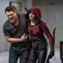 Willa Holland and Colton Haynes in Arrow (2012)