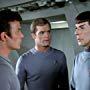 Leonard Nimoy, William Shatner, DeForest Kelley, and Stephen Collins in Star Trek: The Motion Picture (1979)