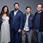 John Travolta, Christopher Plummer, Abigail Spencer, Philip Martin, and Tye Sheridan at an event for The Forger (2014)