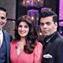 Twinkle Khanna, Karan Johar, and Akshay Kumar in Koffee with Karan (2004)