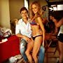 Jim Poole and Jena Sims on set of "American Beach House"