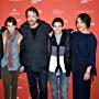 Jennifer Ehle, Greg Kinnear, Paulina García, Theo Taplitz, and Michael Barbieri at an event for Little Men (2016)