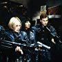 Pam Grier, Natasha Henstridge, Clea DuVall, and Liam Waite in Ghosts of Mars (2001)