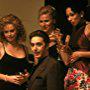 Al Pacino, Charlize Theron, Pamela Gray, and Tamara Tunie in The Devil