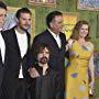 Andy Garcia, Peter Dinklage, Mireille Enos, Sacha Gervasi, and Jamie Dornan at an event for My Dinner with Herv&eacute; (2018)
