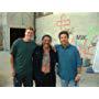 Writer/Directors Rob Muir and Bob Hilgenberg on location with actor Danny Trejo.