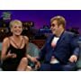 Sharon Stone and Elton John in The Late Late Show with James Corden (2015)