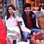 Kartik Aaryan, Bhumi Pednekar, and Ananya Panday in The Kapil Sharma Show: The Star-Cast of Pati Patni aur Woh (2019)