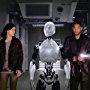 Will Smith, Bridget Moynahan, and Alan Tudyk in I, Robot (2004)