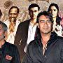 Ajay Devgn and Prakash Jha at an event for Raajneeti (2010)