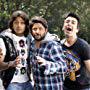 Javed Jaffrey, Arshad Warsi, Aashish Chaudhary, and Riteish Deshmukh in Dhamaal (2007)