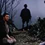 Tatsuya Ishiguro, Shintarô Katsu, and Shôgo Shimada in Zatoichi and the Chest of Gold (1964)