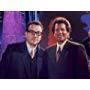 Elvis Costello and Garry Shandling in The Larry Sanders Show (1992)