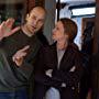 Writer/Director Stefan Schaefer directs Golden Globe and Academy Award winner Melissa Leo, on the set of "Confess." 