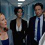 Gillian Anderson, David Duchovny, Doug Savant, and Daniela Dib in The X-Files (1993)