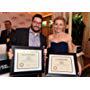 Jack Amiel and Juliet Rylance pose with their 2014 American Film Institute Awards