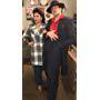 Melinna Bobadilla as Bertha and Demian Bichir as El Pachuco, backstage during the run of the 2017 Zoot Suit revival at The Mark Taper Forum. Presented by Center Theatre Group and El Teatro Campesino