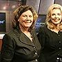 Sue Ann Taylor, Sally Ranney and Ted Turner on the set of A Matter of Degree