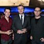 Chase Mullins (left) Christopher Nolan (Center) and Bryan Singer (Right) at the Interstellar Premiere 