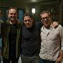 Joe Genier, Tim Andrew, Jeff Davis, and Russell Mulcahy on the set of Teen Wolf