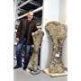 Kenneth Lacovara with the bones of Dreadnoughtus