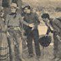 Ken Maynard, Geneva Mitchell, Hal Taliaferro, and Frank Yaconelli in Lawless Riders (1935)