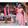 Farhan Akhtar and Priyanka Chopra in The Kapil Sharma Show: The Sky is Pink Today (2019)