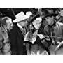 Stanley Andrews, George Chesebro, Joan Davis, and Kermit Maynard in The Traveling Saleswoman (1950)