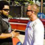 Ice Cube and Dale discussing the next scene.