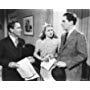 Lana Turner, Richard Carlson, and Roscoe Karns in Dancing Co-Ed (1939)