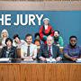 Kenneth Collard, David Schaal, Maggie Steed, Sophie Thompson, Oliver Maltman, Diane Morgan, Kae Alexander, Samson Kayo, Vivienne Acheampong, and Edward Easton in We the Jury (2016)