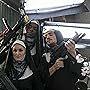 Set Still- Web Series Pilot "Nun of Your Business" (aka Holy Business) Gabbie the Bank Robber with her Co-Conspirators. 