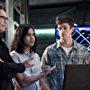 Tom Cavanagh, Grant Gustin, and Carlos Valdes in The Flash (2014)