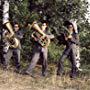 Sakke Järvenpää, Mauri Sumén, Twist-Twist Erkinharju, Jore Marjaranta, and Leningrad Cowboys in Leningrad Cowboys: These Boots (1993)