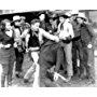 Bob Custer, Oscar Gahan, Lloyd Perryman, David Sharpe, James Sheridan, Eleanor Stewart, Roger Williams, and Jack Hendricks in Santa Fe Rides (1937)