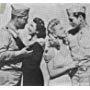 Barbara Jo Allen, Jane Frazee, Charles Starrett, and Guinn 