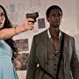 Famke Janssen and Edi Gathegi in The Blacklist: Redemption (2017)