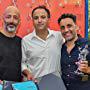 Amir Harel, Sameh Zoabi, and Yaniv Biton at an event for Tel Aviv on Fire (2018)