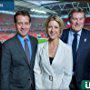 Ian Wright, Glenn Hoddle, Lee Dixon, Mark Pougatch, and Jacqui Oatley in ITV Sport: Euro 2016 (2016)