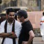 Amitash Pradhan with Duane Adler on set in Mumbai