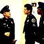 Steve Guttenberg, G.W. Bailey, Lance Kinsey, and Michael Winslow in Police Academy 4: Citizens on Patrol (1987)