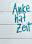 Anke hat Zeit